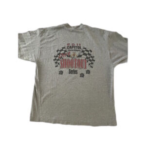 Vintage 2011 Capitol Quarter Dirt Midgets Racing Program T Shirt Adult XL Gray